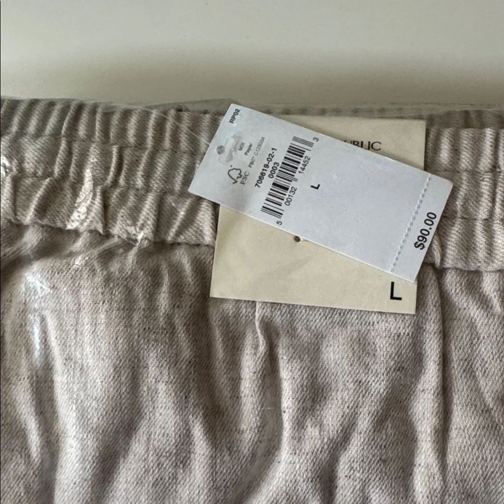 Banana Republic Linen Drawstring Trouser NWT